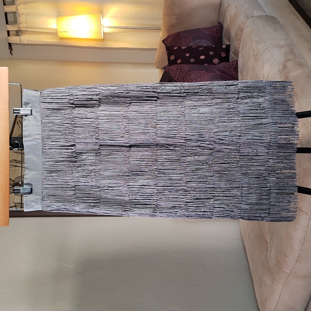 Shabby Apple gray Fringe pencil skirt